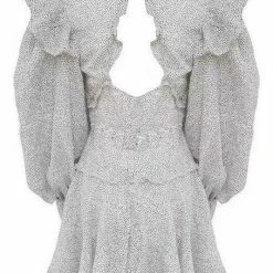 Summer Lovin' Jessica Bara Solie Long Sleeve Ruffle Mini Dress