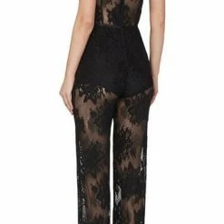 Best Sellers Jessica Bara Kiki Sheer Lace Jumpsuit