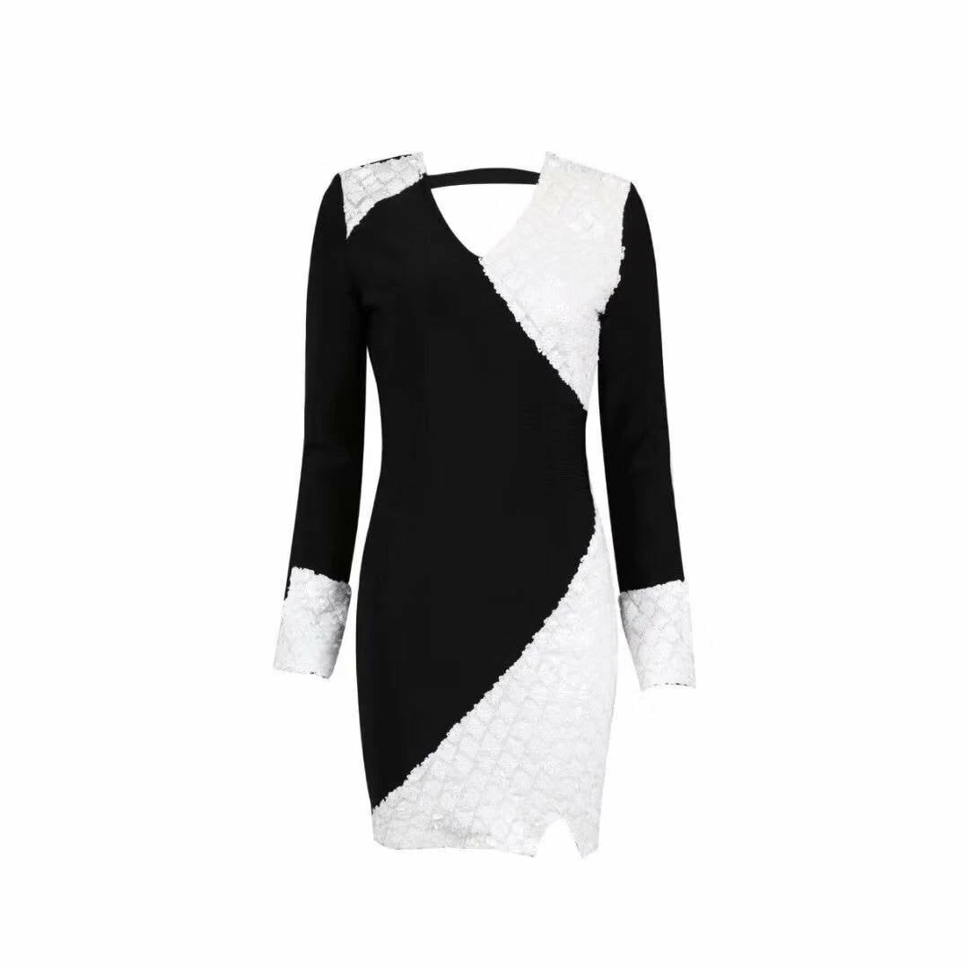 Birthday Suit Jessica Bara Logan Long Sleeve Bodycon Mini Dress