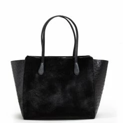 Meredith Ray Faux Fur Ostrich Tote Reve Doll Essentials