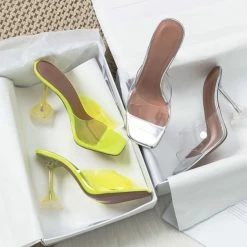 Jessica Bara Ryan Open Toe Clear Heels Best Sellers