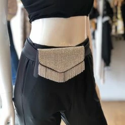 Jessica Bara Jane Diamond Tassel Fanny Pack Birthday Suit