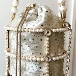 Jessica Bara Megan Pearl Bucket Bag