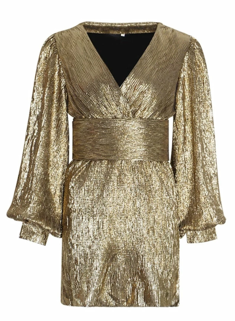 Birthday Suit Jessica Bara Thorin Long Sleeve Sequin Mini Dress