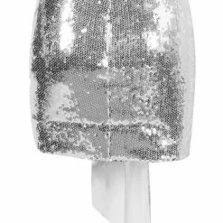 Jessica Bara Haisley Sequin Draped Mini Skirt Birthday Suit