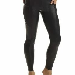 Commando Faux Leather Pocket Legging Bottoms