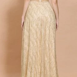 Jessica Bara Jazmin Off The Shoulder Glitter Gown