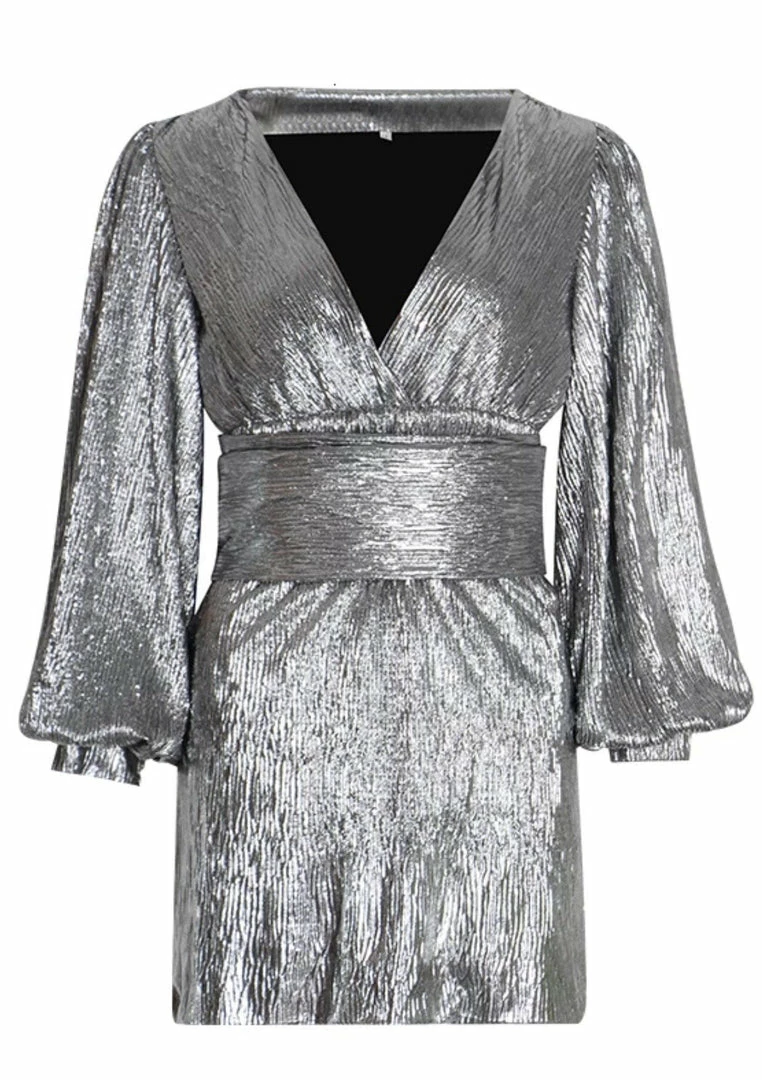 Birthday Suit Jessica Bara Thorin Long Sleeve Sequin Mini Dress