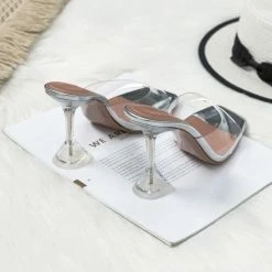 Jessica Bara Ryan Open Toe Clear Heels Best Sellers
