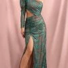 The Event Shop Jessica Bara Sylvie One Shoulder Glitter Gown