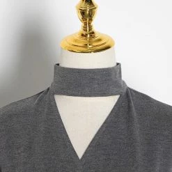 Dresses Jessica Bara Paige Long Sleeve Choker Belted Mini Dress