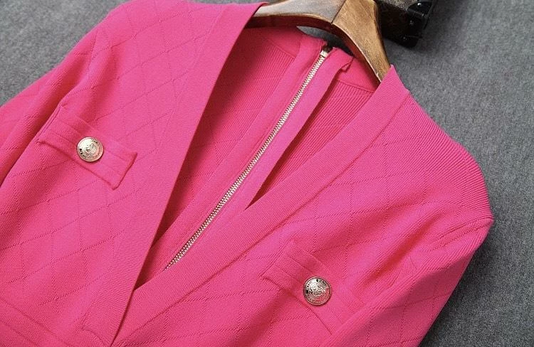 Jessica Bara Caroline Long Sleeve Bandage Dress