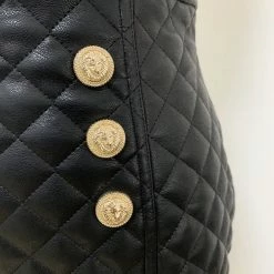 Jessica Bara Lilybelle Quilted Gold Button Skirt Reve Doll Essentials