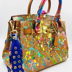 Anca Barbu One Of A Kind Custom Graffiti Handbag