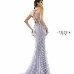 Colors Dress Strappy Deep V Dress