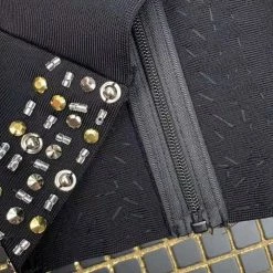 Jessica Bara Roscoe Long Sleeve Beaded Crystal Jacket Birthday Suit