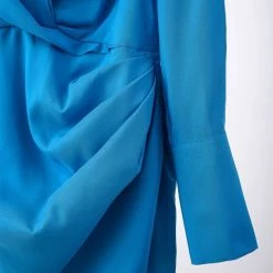 Jessica Bara Serenity Irregular V Neck Mini Dress Dresses