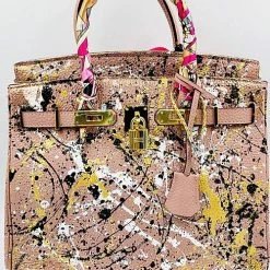 Anca Barbu One Of A Kind Custom Graffiti Handbag