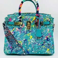 Anca Barbu One Of A Kind Custom Graffiti Handbag