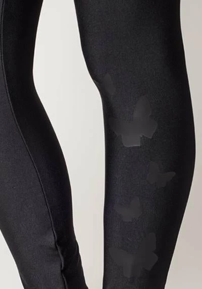 Active Fit Black Butterflies Legging