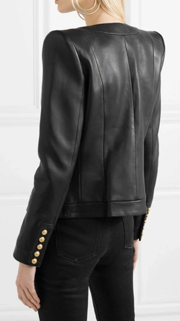 Jessica Bara Clara PU Leather Jacket Reve Doll Essentials