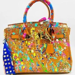 Anca Barbu One Of A Kind Custom Graffiti Handbag