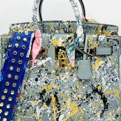 Anca Barbu One Of A Kind Custom Graffiti Handbag
