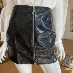 Endless Rose Tally Croc Embossed Mini Skirt