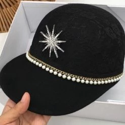 Jessica Bara Heidi Diamond Lace Baseball Hat