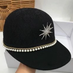 Jessica Bara Heidi Diamond Lace Baseball Hat