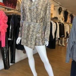 The 9-5 Shop Endless Rose Rina Sequin Snake Print Skort