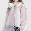 Reve Doll Essentials Jessica Bara Joy Long Sleeve Bow Blouse