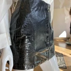 Endless Rose Tally Croc Embossed Mini Skirt