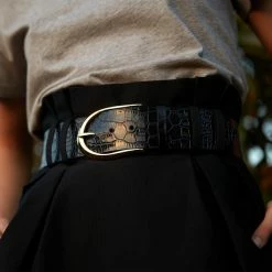 B-Low The Belt Erin Waist Croco Belt
