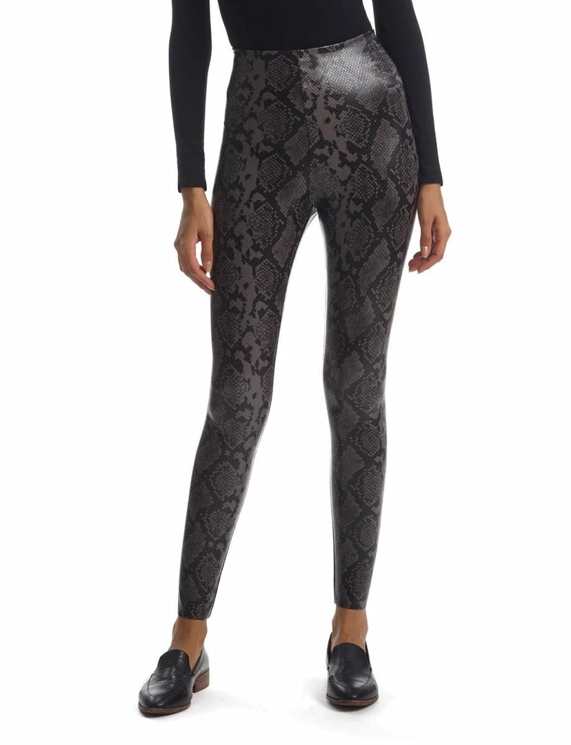 Commando Faux Leather Animal Legging With Perfect Control