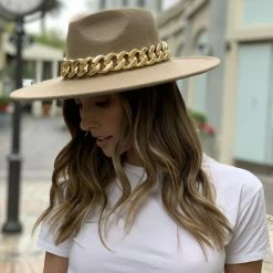 Reve Doll Essentials B-Low The Belt Marcel Wide Brim Hat