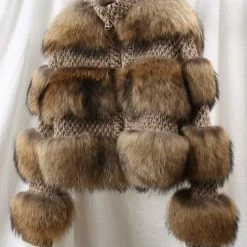 Jessica Bara Maritza Fur And Wool Jacket