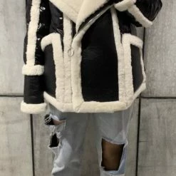 Influencer Style Jessica Bara Makayla Shearling Oversized Coat