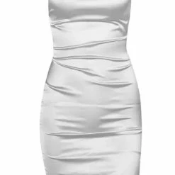 Jessica Bara Annika Satin Open Back Midi Dress