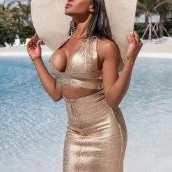 Jessica Bara Yara Crop Top And Skirt Bandage Two Piece Set Summer Lovin'