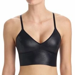 Reve Doll Essentials Commando Faux Leather Long Line Bralette
