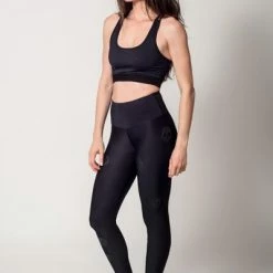 Bottoms Active Fit Infinity Black Skulls Legging