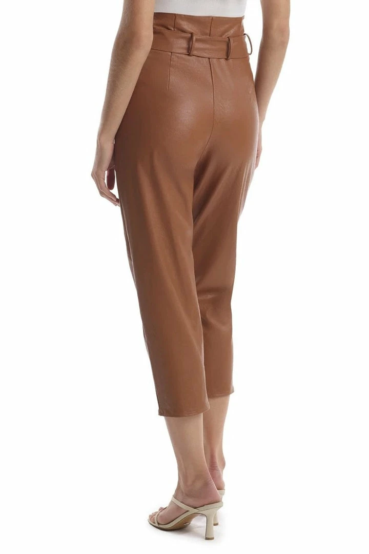 Reve Doll Essentials Commando Faux Leather Paperbag Pants