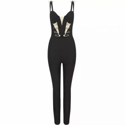 Jessica Bara Benedetta Bandage Jumpsuit Influencer Style
