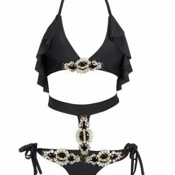 Jessica Bara Versailles Gemstone Bikini Poolside Essentials