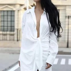 Jessica Bara Micah V Neck T-shirt Dress