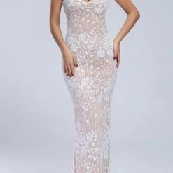 Jessica Bara Whyte Sequin Gown