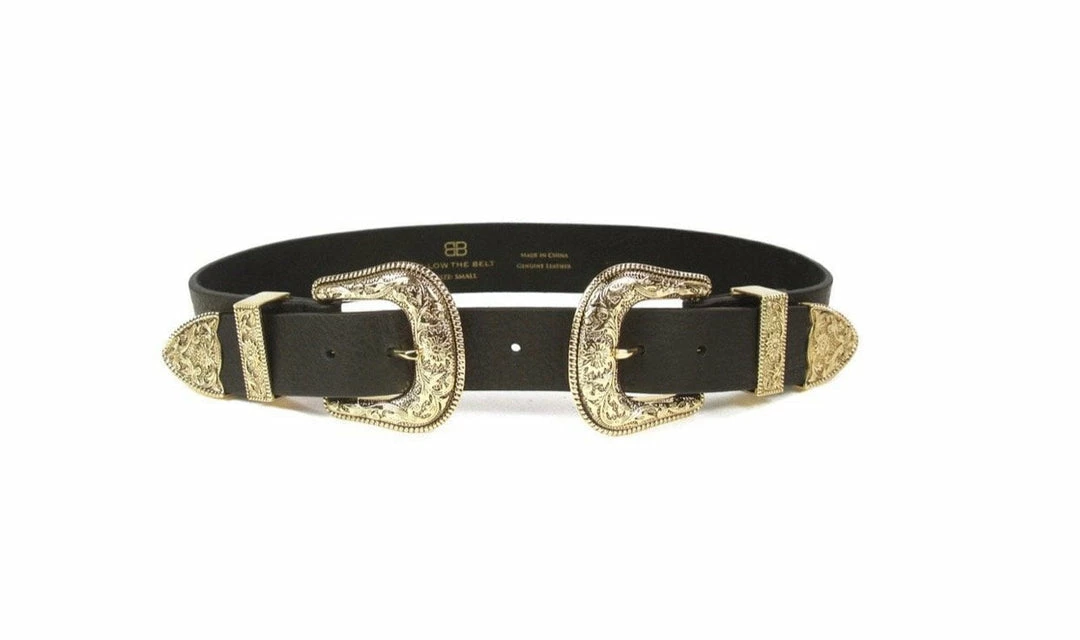 B-Low The Belt Bri Bri Gunmetal Buckle Belt