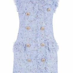 Jessica Bara Francene Lace Tweed Button Dress Summer Lovin'