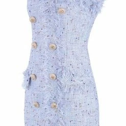 Jessica Bara Francene Lace Tweed Button Dress Summer Lovin'